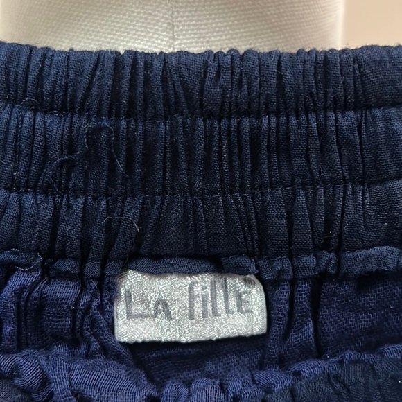 La Fille Navy Maxi Festive Tribal Boho Skirt size S - Picture 8 of 8